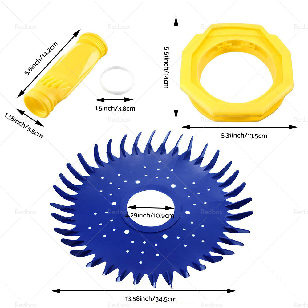 Suitable For Zodiac Baracuda Pool Cleaner Kit 2X Diaphragm 1X Skirt or Disc 1X Foot-4