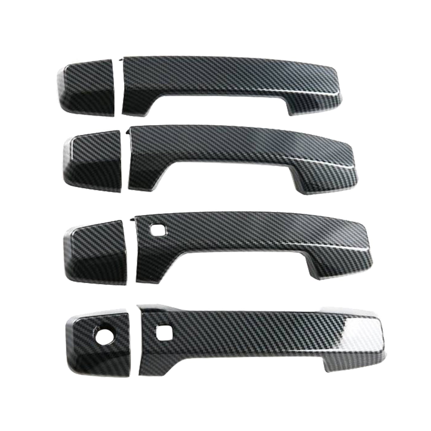 Side Door Handle Covers Suitable For Mitsubishi Triton L200 23-25 Carbon Fiber-3