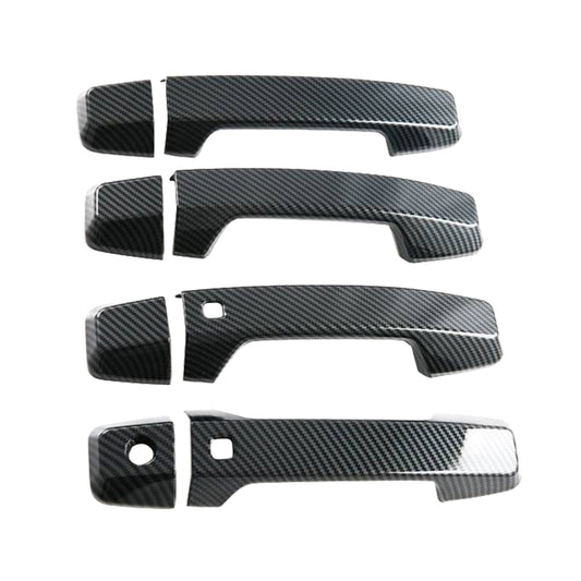 Side Door Handle Covers Suitable For Mitsubishi Triton L200 23-25 Carbon Fiber-0