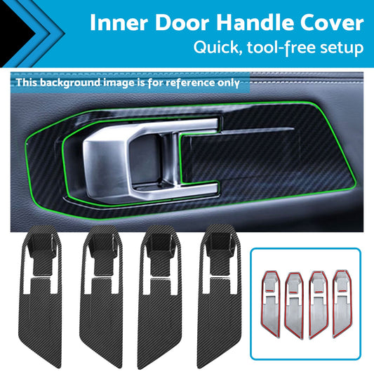Carbon Fiber Inner Door Handle Cover Suitable For Mitsubishi Triton L200 23-25-1