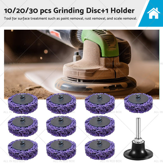 10/20/30PCS 50mm Poly Strip Disc Wheel Paint Rust Removal For Angle Grinder-0