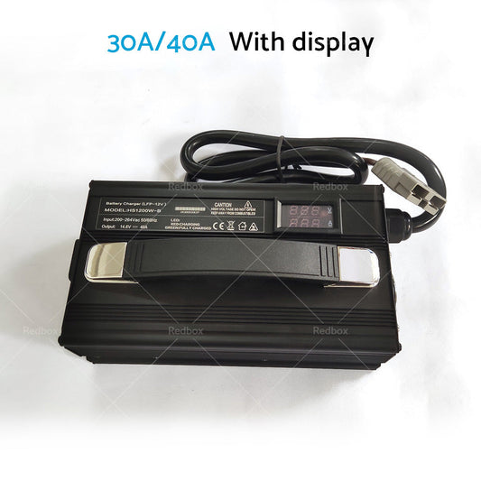 14. 6V Lithium Battery Charger 30A or 40A w or  Display AC or DC Lithium Iron LiFePO4 OZ-1