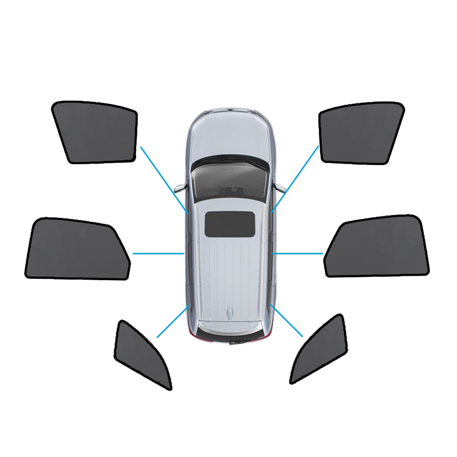 Magnetic Mesh Sun Blind Shades Suitable for Audi Q5 FY 2017-2025 On Front Rear-0