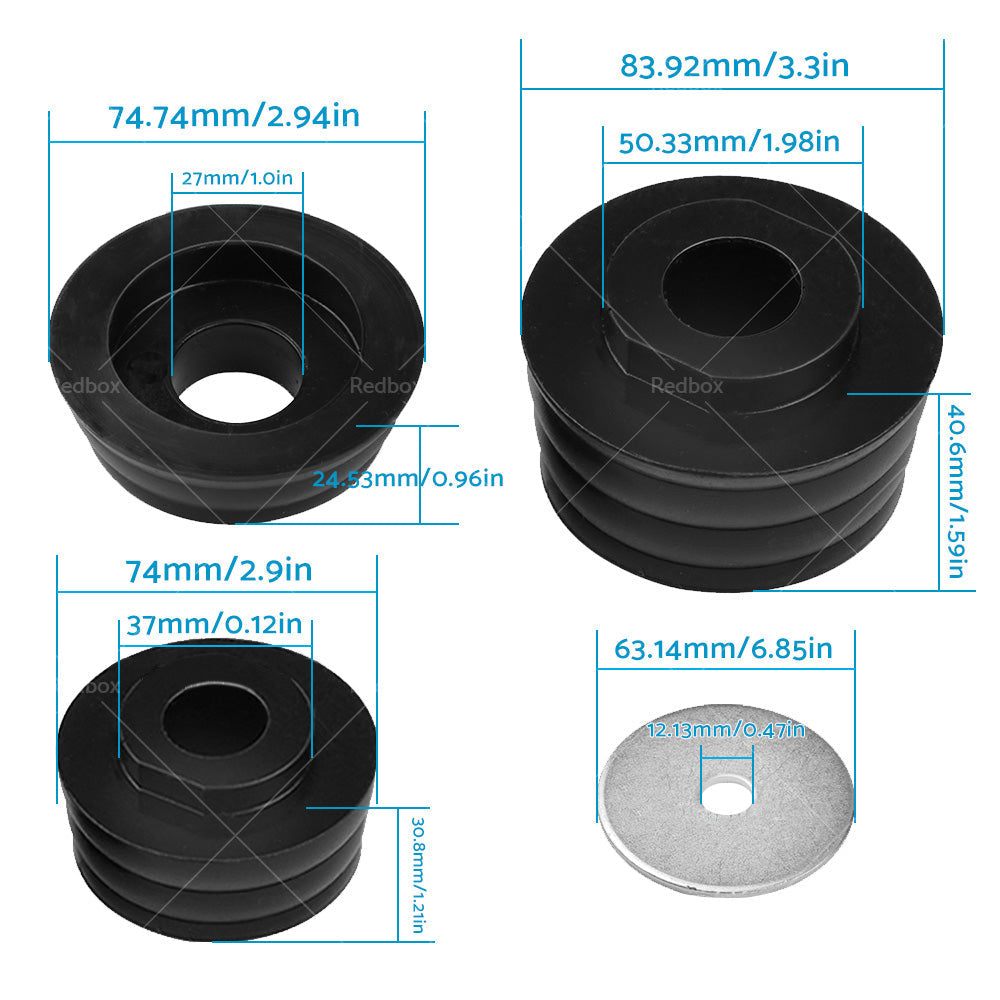20PCS Polyurethane Body Mounts KF04050BK Suitable for Ford F250 F350 2 or 4WD 99-18-1