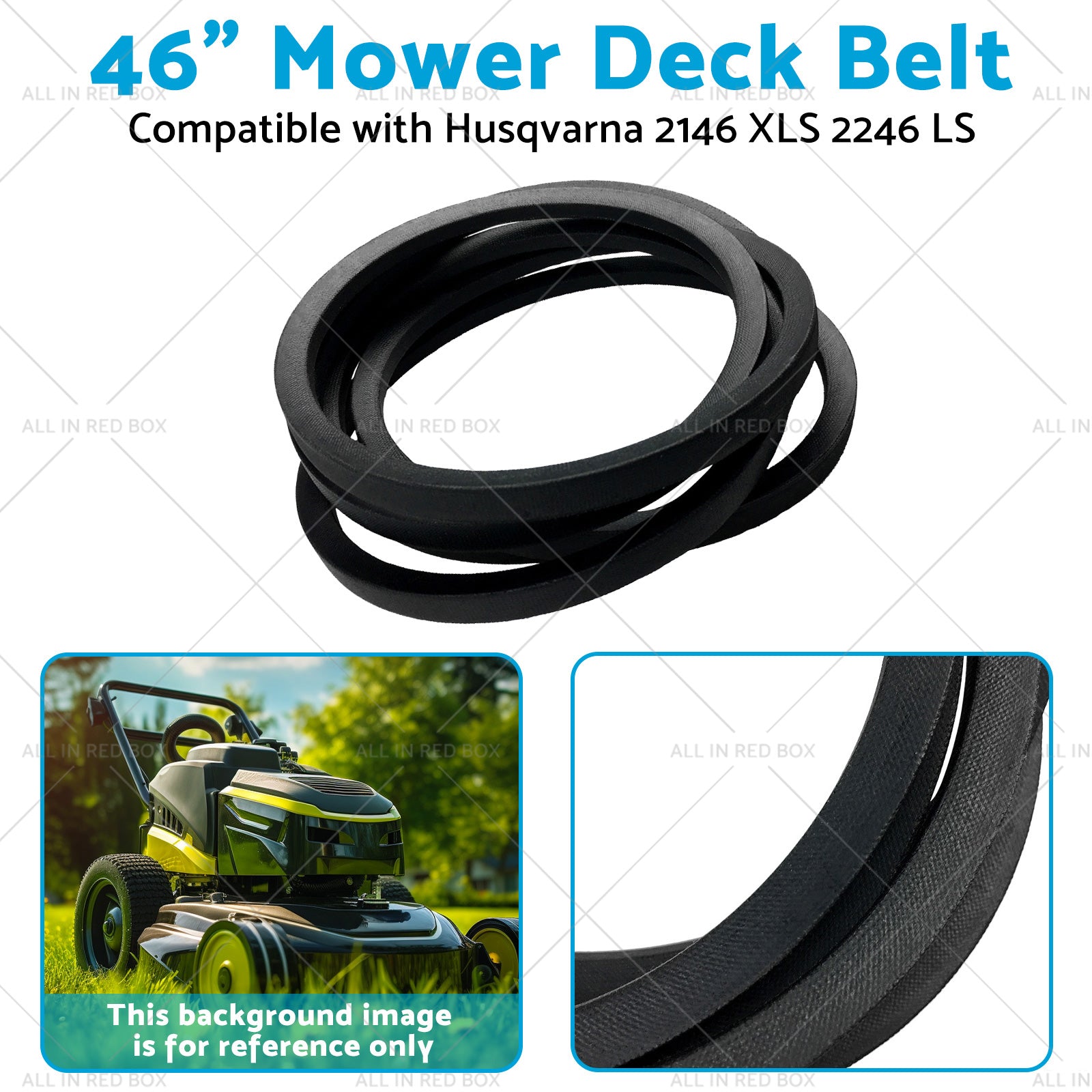46 inch  Mower Deck Belt Suitable for Husqvarna 532405143 21546607 405143 Deck Belt-2