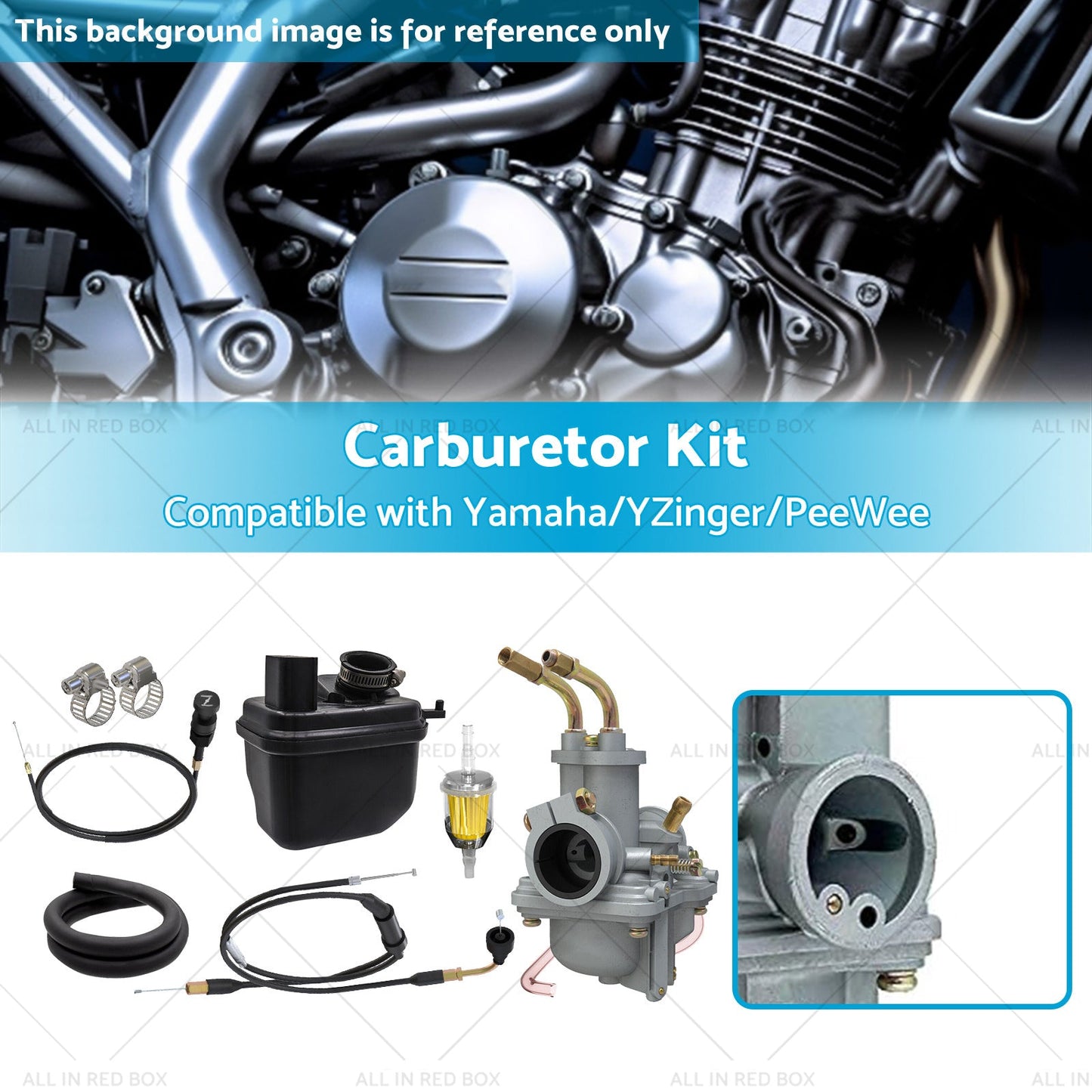 Suitable For Yamaha PEEWEE PW50 PY50 Carburetor Air Filter Throttle Choke Cable-2