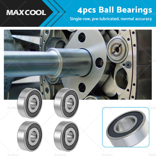 6202-16-2RS 4pcs Ball Bearings Z2 16x35x11mm Double Sealed Chrome Steel-0
