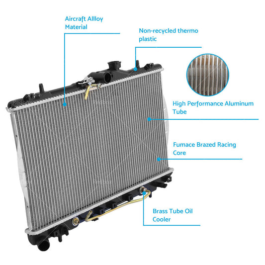 Radiator Suitable For Hyundai Excel/Accent X3 1.5i Petrol G4EK 1994-2000 – Auto & Manual-1
