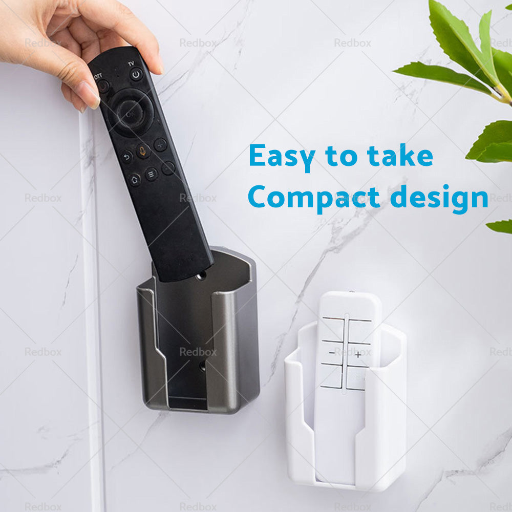 Air Conditioner Remote Control Holder Wall-Mounted Cover Storage Universal White-3