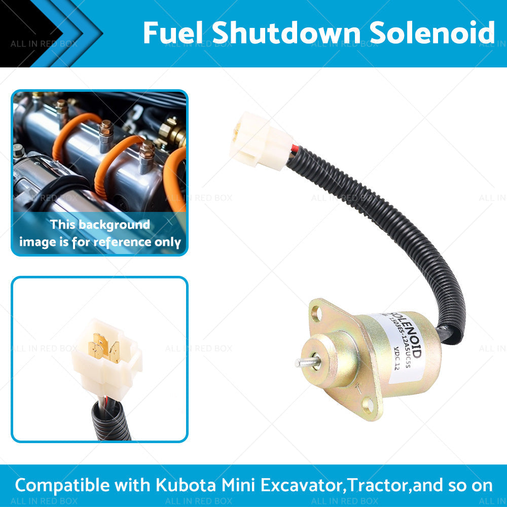 12V Shut Down Solenoid Suitable For Kubota B1700HSD 1503ES-12A5UC5S SA-4569-T-1