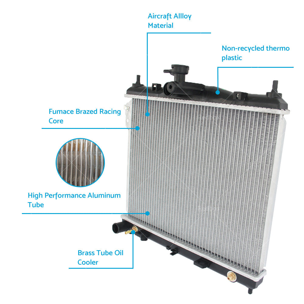 STANDARD RADIATOR Fit HYUNDAI GETZ BU  or  TB 1. 4L 1. 6L 2002 ON AUTO MANUAL-2