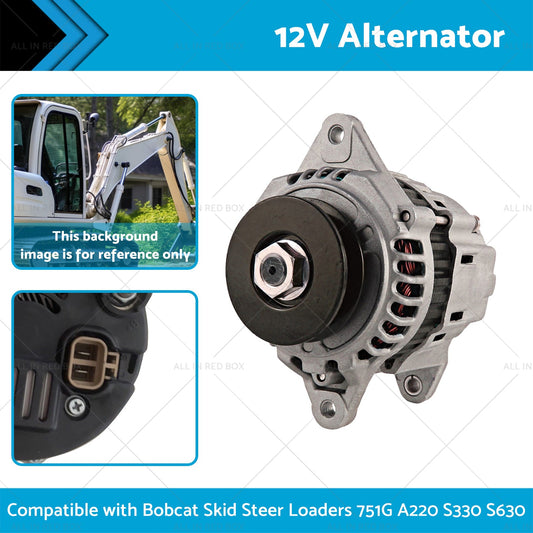 12V Alternator for Bobcat Skid Steer Loaders 751G A220 S330 S630 6675292,6678205-1