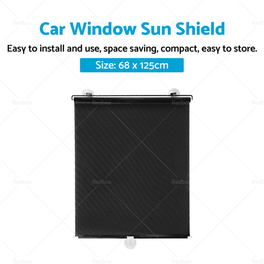 Retractable Car Front Rear Windshield Sun Shade Window Visor Folding UV Block-1