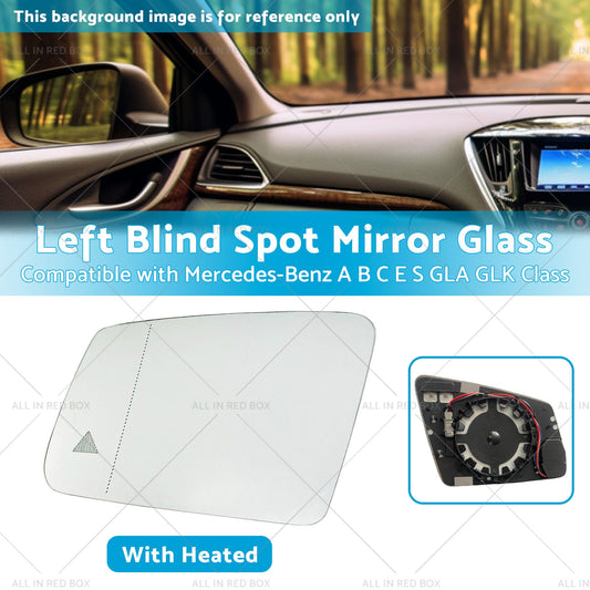 Left Blind Spot Mirror Glass Suitable for Mercedes-Benz ABCES GLA GLK Class W204-1