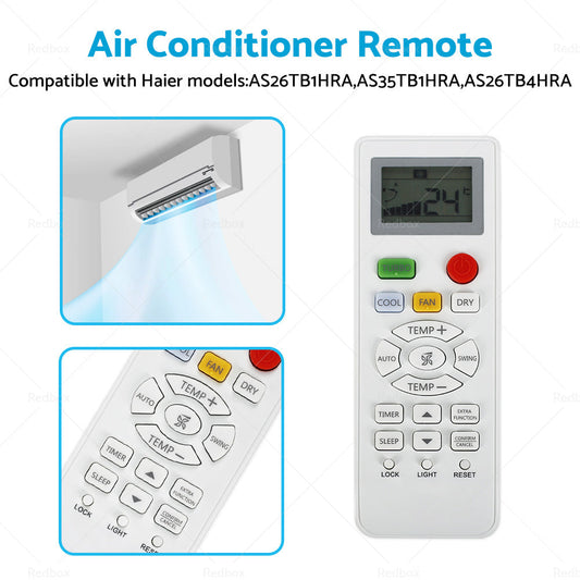 Air Conditioner Remote Suitable for Haier AS26TB1HRA, AS35TB1HRA, AS26TB4HRA-1