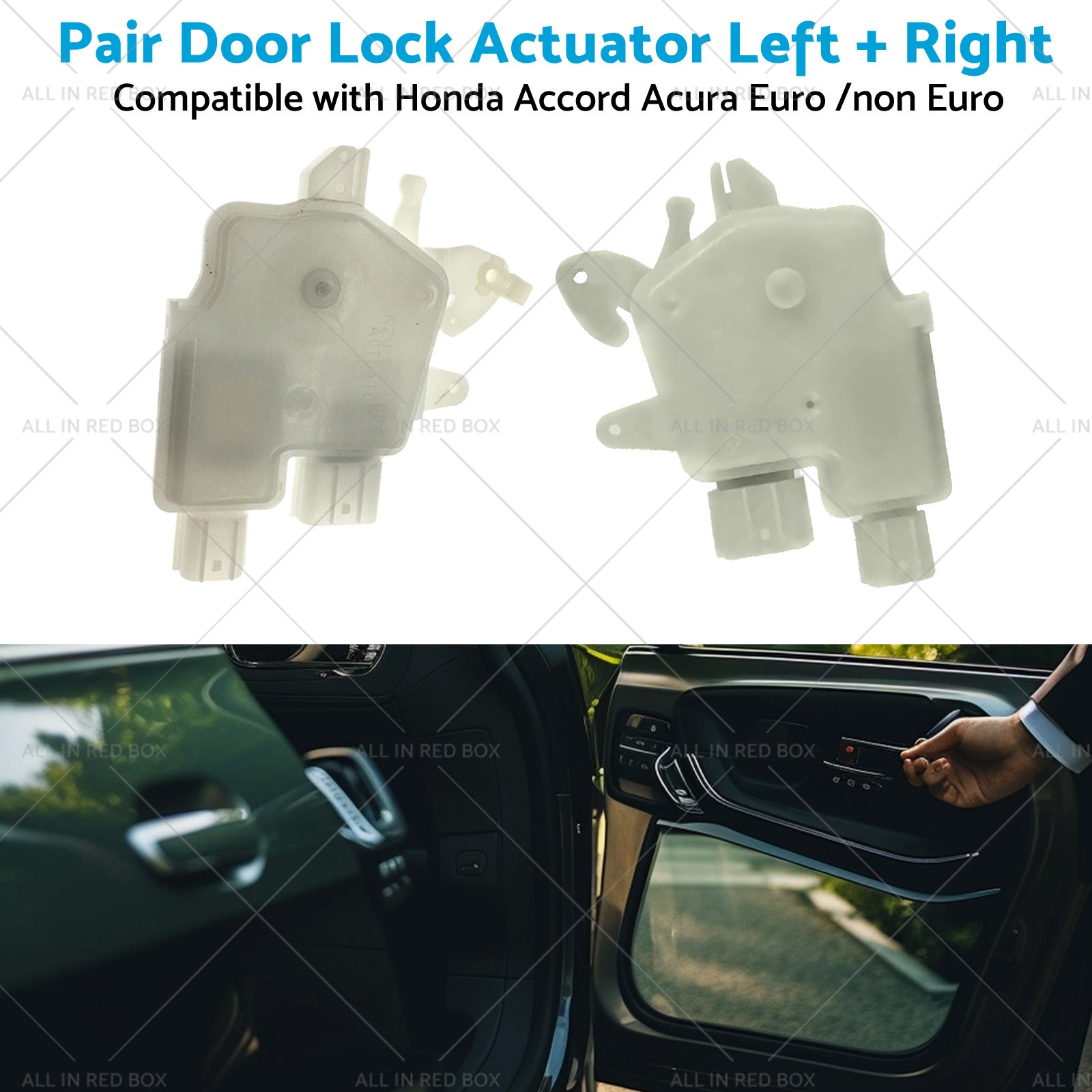 Pair Door Lock Actuator LR Suitable for Honda Accord Acura Euro  non Euro 03-07-4