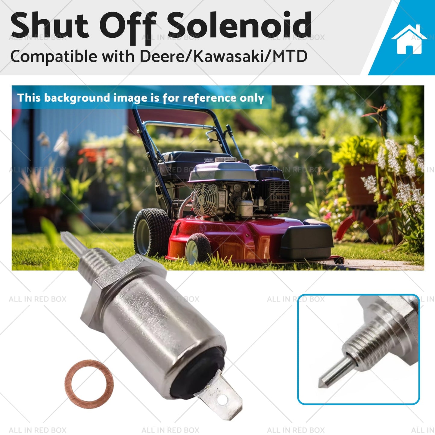 Shut Off Solenoid Suitable for Deere or Kawasaki or MTD 21188-2011 and M138477 X475-0