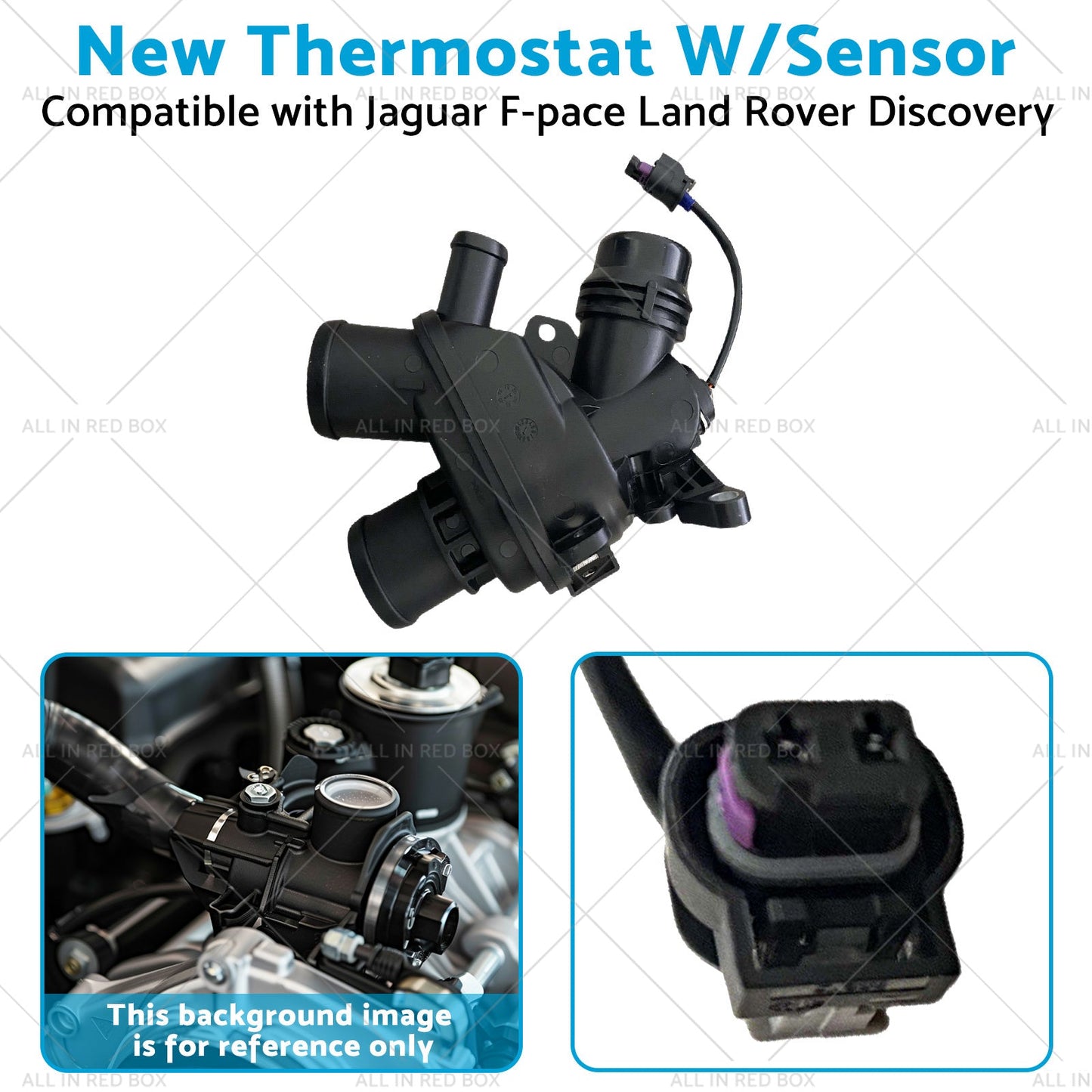 New Thermostat W or Sensor Suitable for Jaguar F-pace Land Rover Discovery 17-20-3