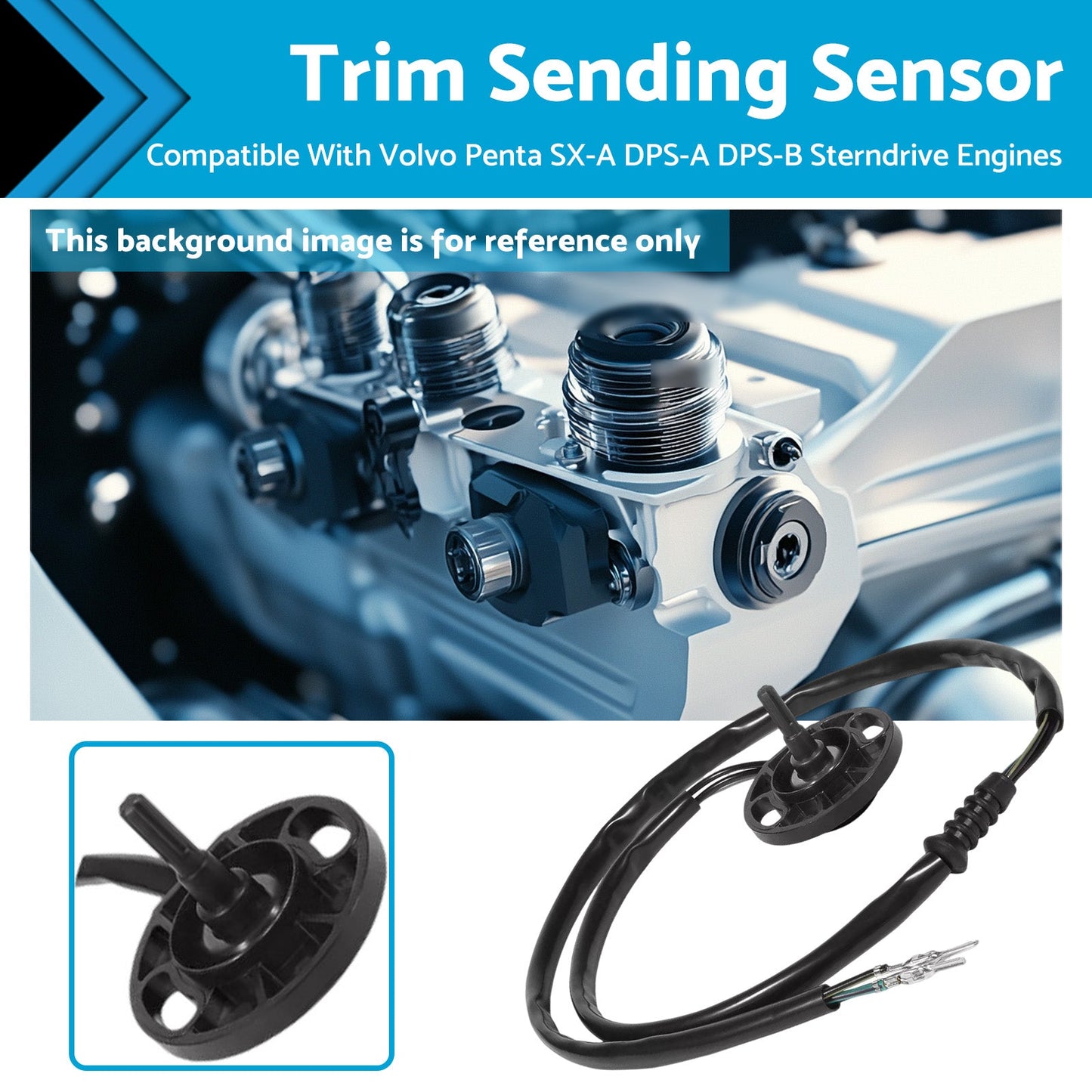 Trim Sending Sensor Suitable For Volvo Penta TSK-A-32 TSK-A-42-NPT TSK-A-52-NPT-0