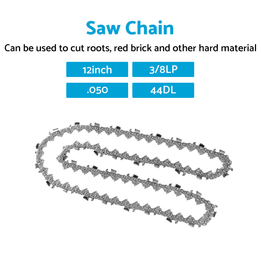3 8LP 12 inch. 050 44DL Semi Chisel Tungsten Carbide Chainsaw Chain-2