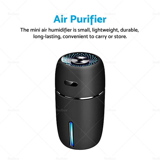 USB Car Air Purifier Diffuser Aroma Humidifier Mist Led Night Light Home-1