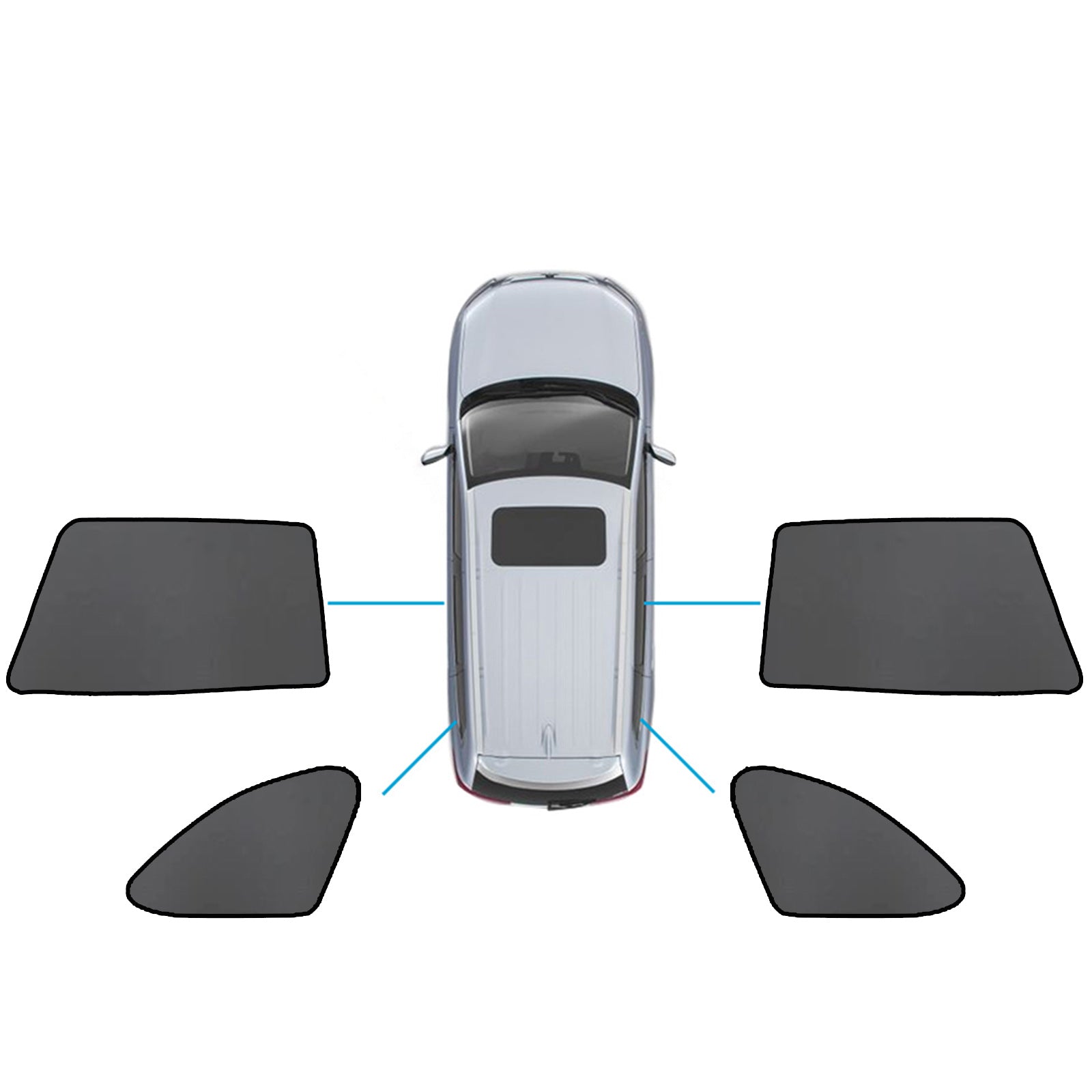 Magnetic Mesh Sun Blind Shade Suitable for Subaru Outback 20-25 On Front / Rear-2