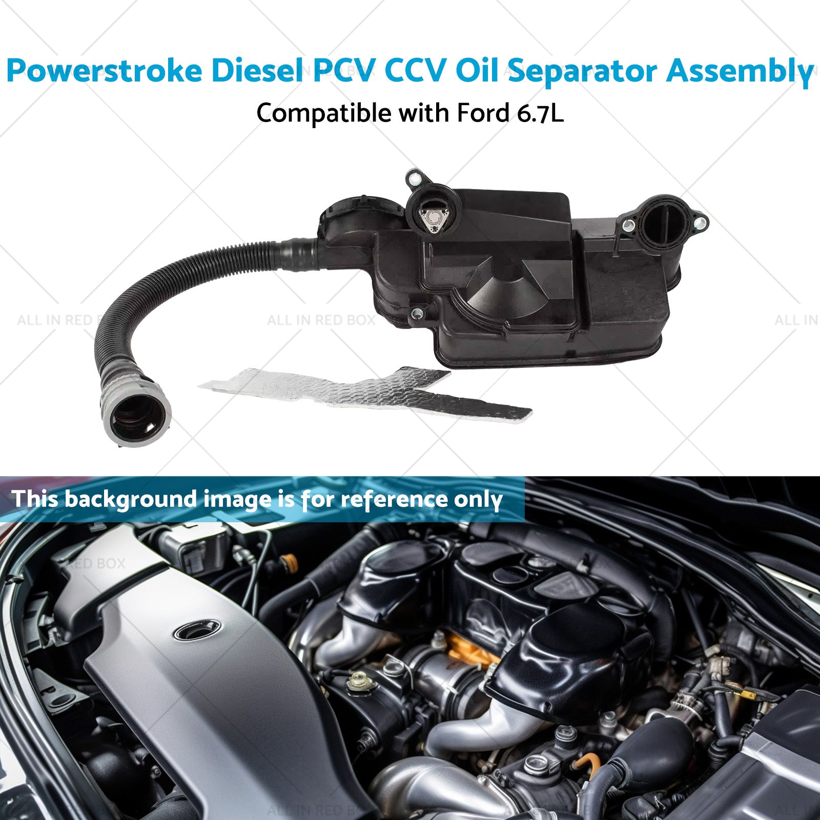 Powerstroke Diesel PCV CCV Oil Separator Assembly Suitable for 11-16 Ford 6. 7L-4