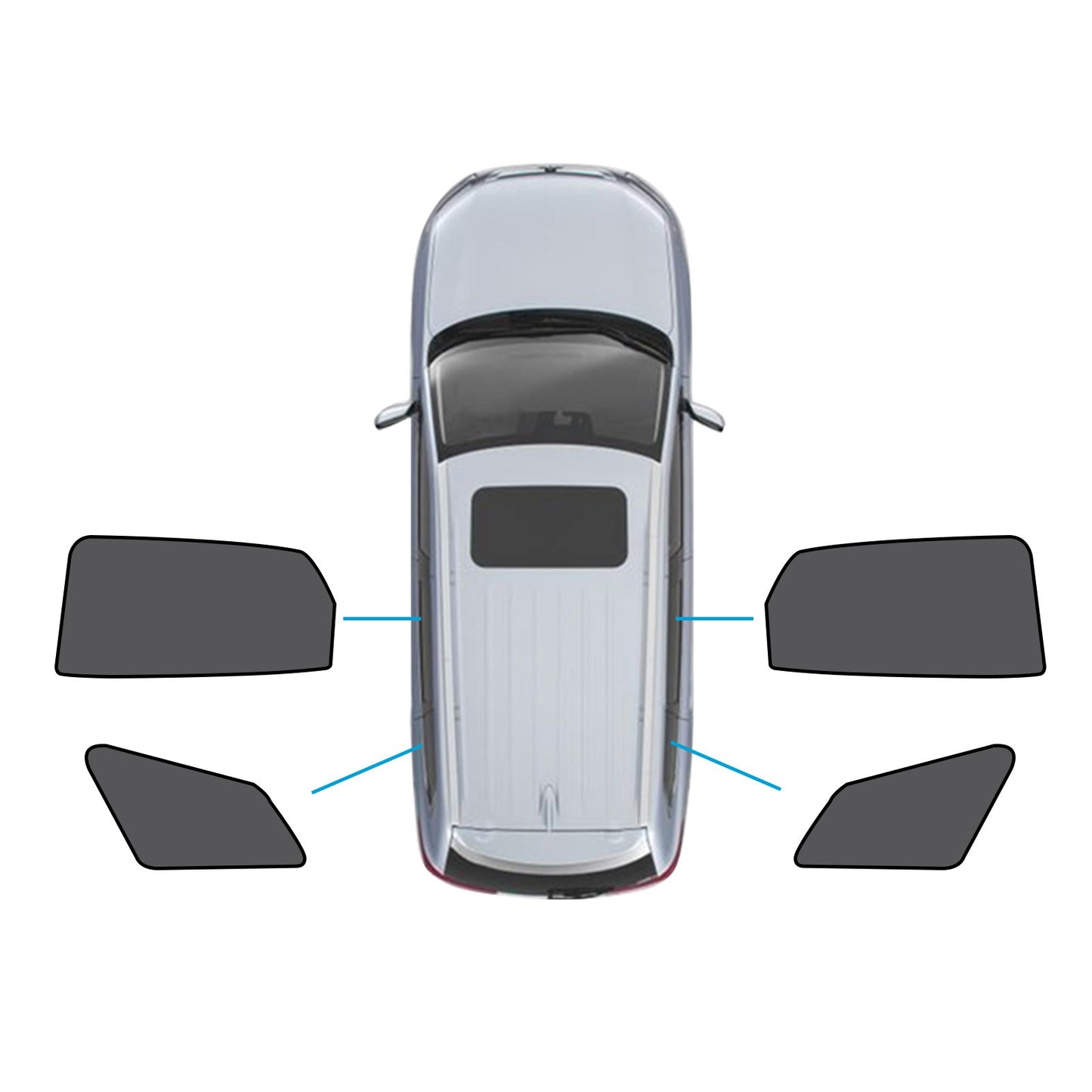 Window Magnetic Mesh Sunshades Suitable for Kia Sportage 21-24 UVA  Protection-3