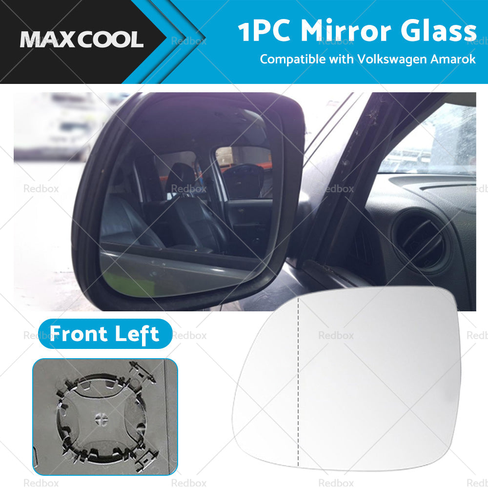 Suitable for VW AMAROK 2010-2018 Left Side Mirror Glass With Heated Convex base-0