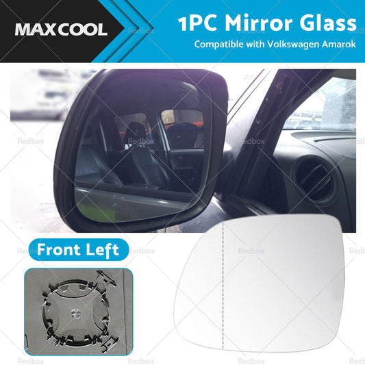 Suitable for VW AMAROK 2010-2018 Left Side Mirror Glass With Heated Convex base-0