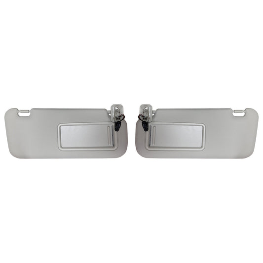 2x Sun Visors Right & Left With Light Suitable For Mazda 3 2010-2013 BBM369270C75-1