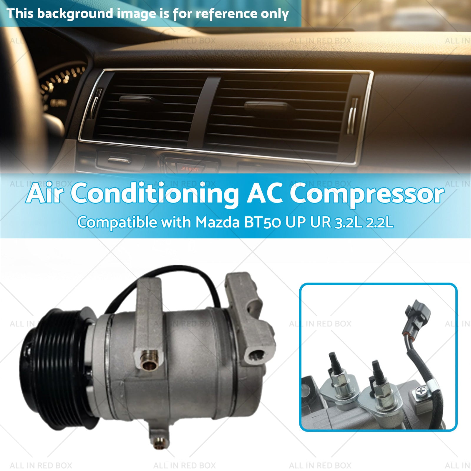 Air Conditioning AC Compressor Suitable for Mazda BT50 UP UR 3. 2L 2. 2L 11-19-2