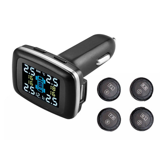 Wireless Tire Pressure Monitoring System TPMS with 4 External Sensors TP620W-0