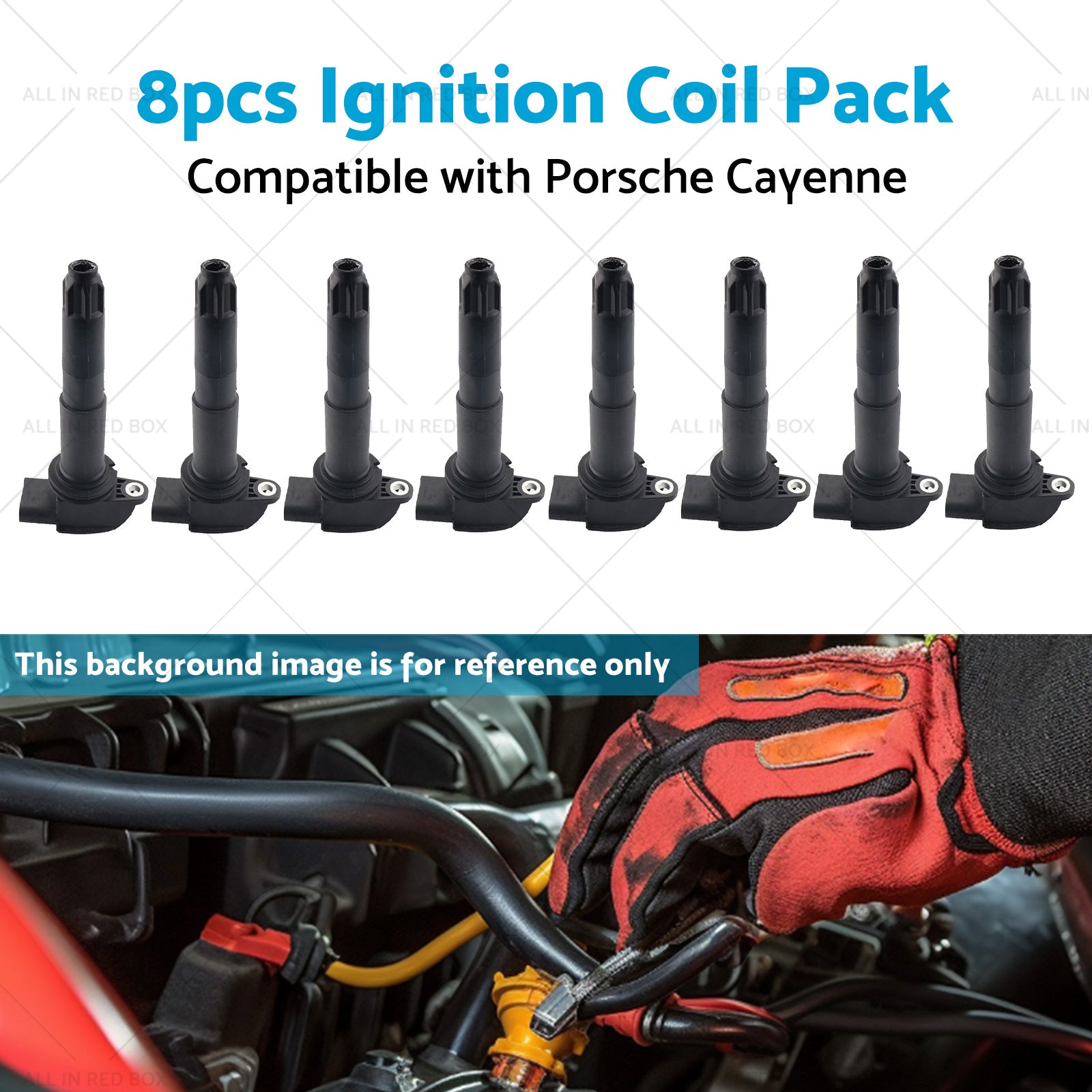 8x  Ignition Coil Pack Suitable for Porsche Cayenne 9PA 03-06 4. 5L M 48. 00 48. 50-4