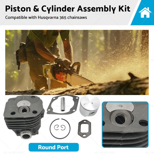 Suitable for Husqvarna 365 Chainsaw 48mm Piston  and  Cylinder Assembly Kit-0