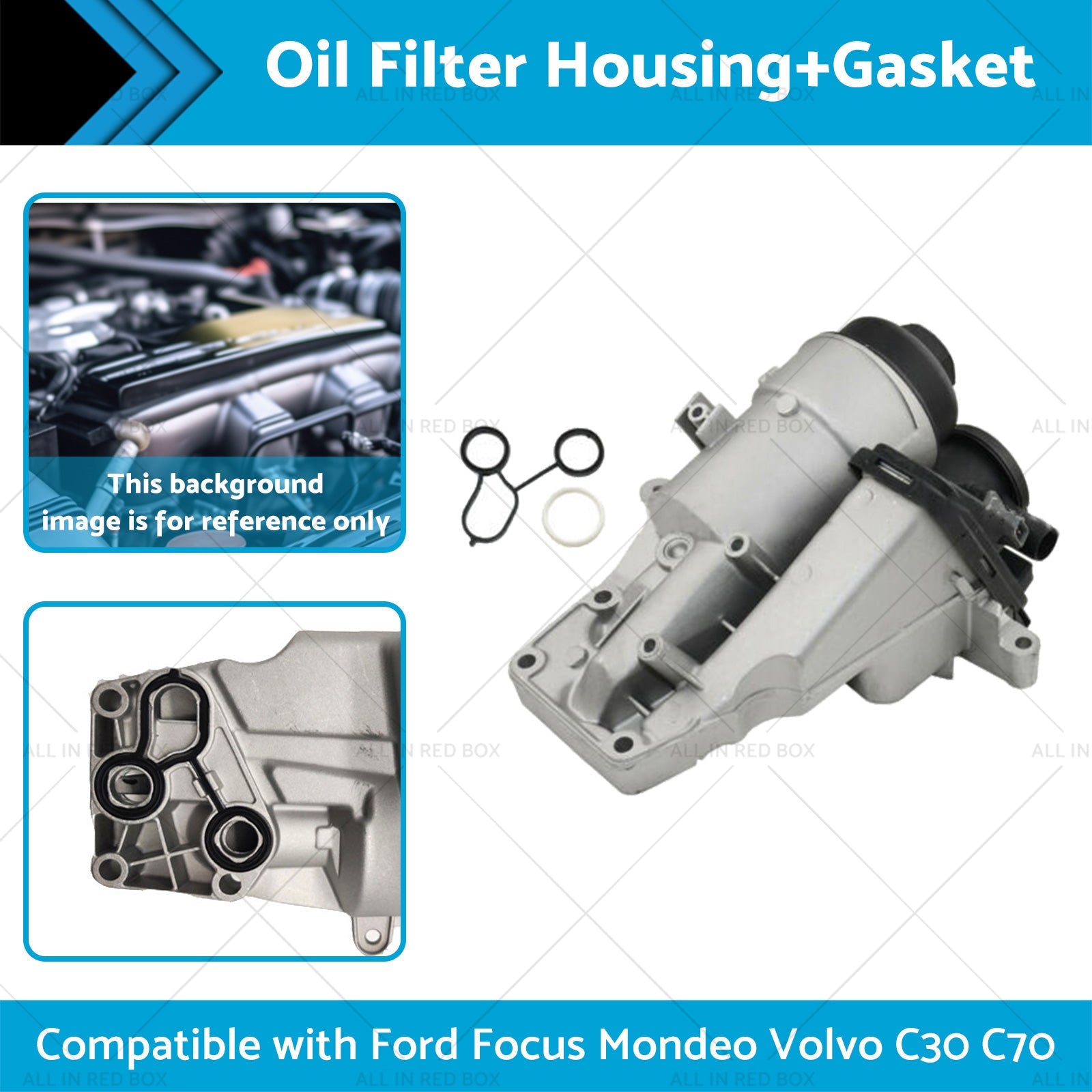 Valve Oil Trap Oil Filter Housing Suitable for Volvo C30 C70 V50 04-15 31338685-1