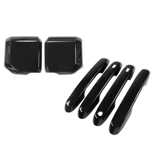 Door Handle & Rearview Mirror Cover Suitable For Prado LC250 2024 Glossy Black-0