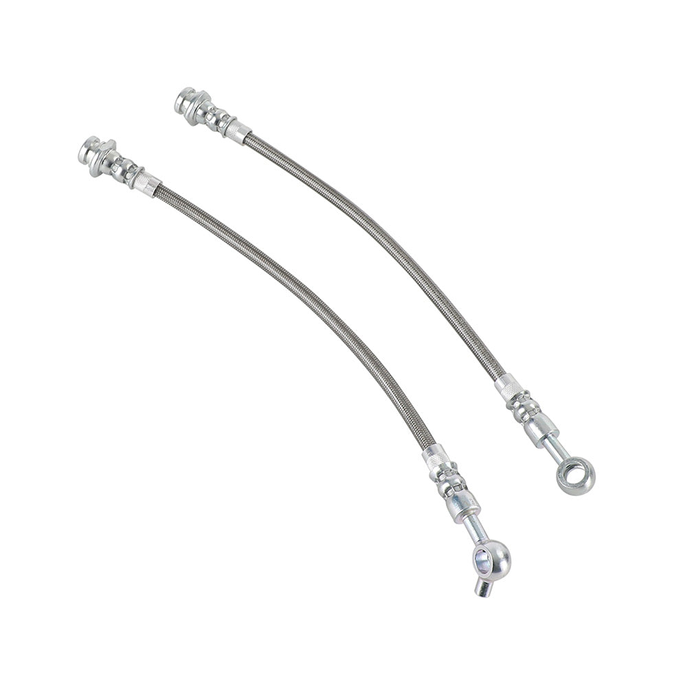 Front & Rear Braided Brake Line Hose Set Suitable For Nissan Patrol GQ Y60 1988–1997 / Ford Maverick DA 1988–1994-3