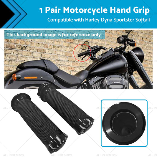 2PCS Motorcycle Handle Bar 1 inch  Hand Grip Suitable for Harley Dyna Sportster-0