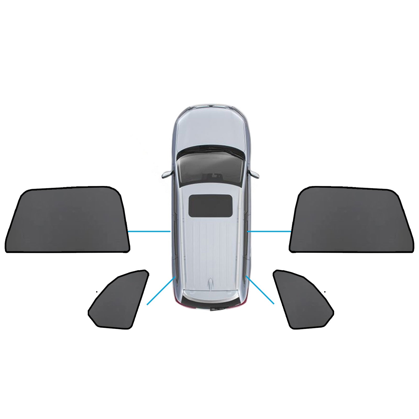 Car Window Sun Shade Magnetic Sun Blind Mesh Suitable for BMW X5 F95 G05 2018-On-3