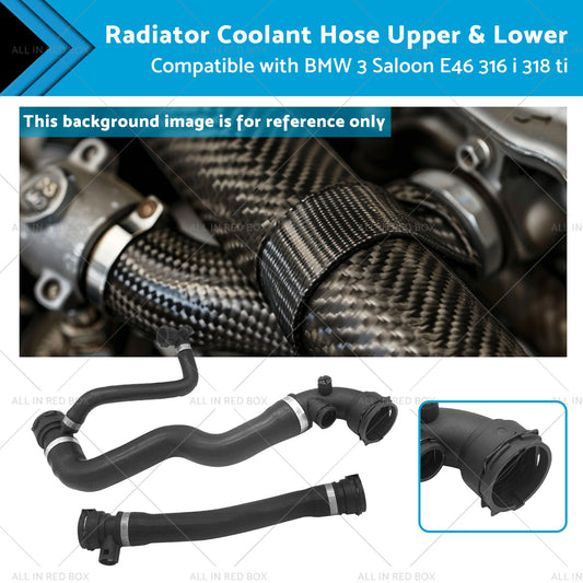 Upper  and  Lower Radiator Coolant Hose Suitable for BMW 3 Saloon E46 316 i 318 ti-0