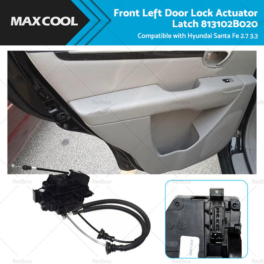 Front Left Door Lock Actuator Latch Fits For Hyundai Santa Fe 2.7 3.3 05-12-0