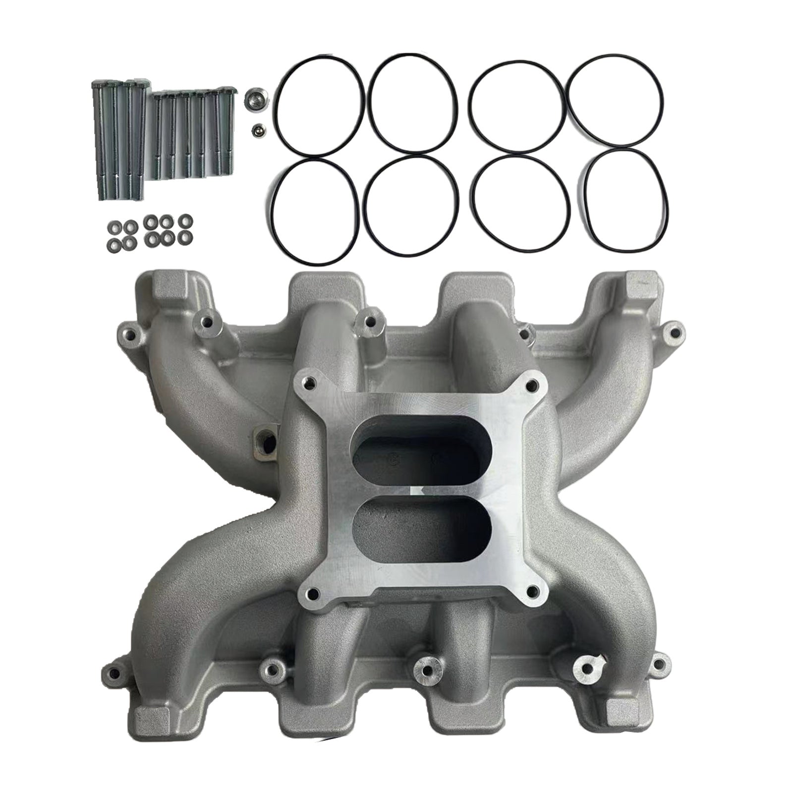 Intake Manifold w/ Fuel Rail Suitable for Chevy GM LS1 LS2 LS6 Engine Dual Plane-4