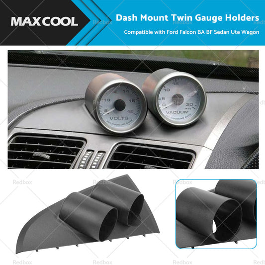 Suitable For Ford Falcon BA BF Dash Mount Twin Gauge 52mm Holder Custom Designed-0