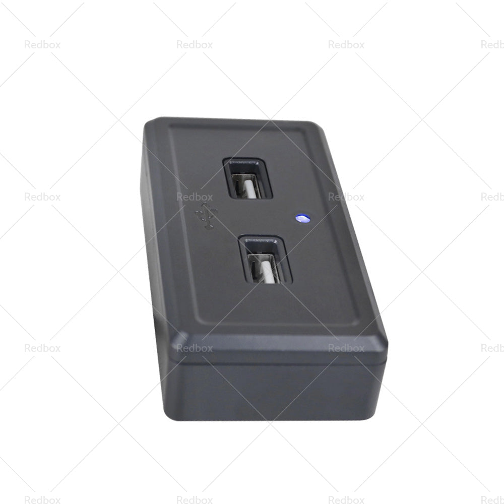 Dual USB Port Fast Charger Socket Power Outlet Panel 3. 1A For Motorcycle Car RV-4