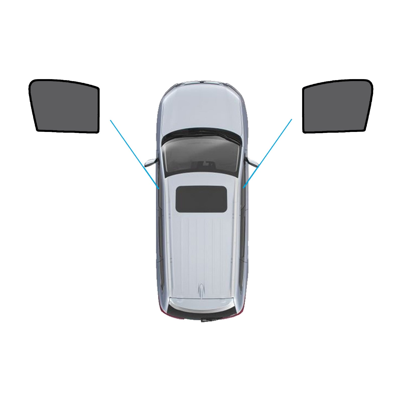 Window Sun Shades Magnetic Mesh Accessories Suitable for Mercedes-Benz GLA 20-On-1