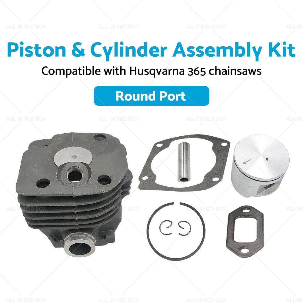 Suitable for Husqvarna 365 Chainsaw 48mm Piston  and  Cylinder Assembly Kit-4