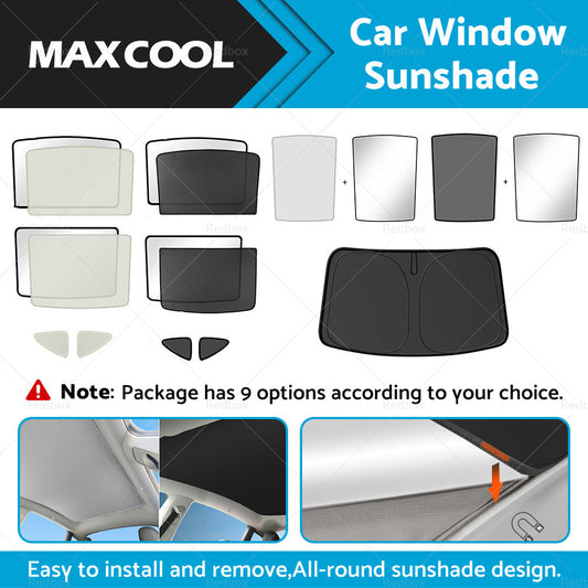 Sunroof Window Sunshade Front Rear UV Film Windshield Window For Tesla Model Y-0