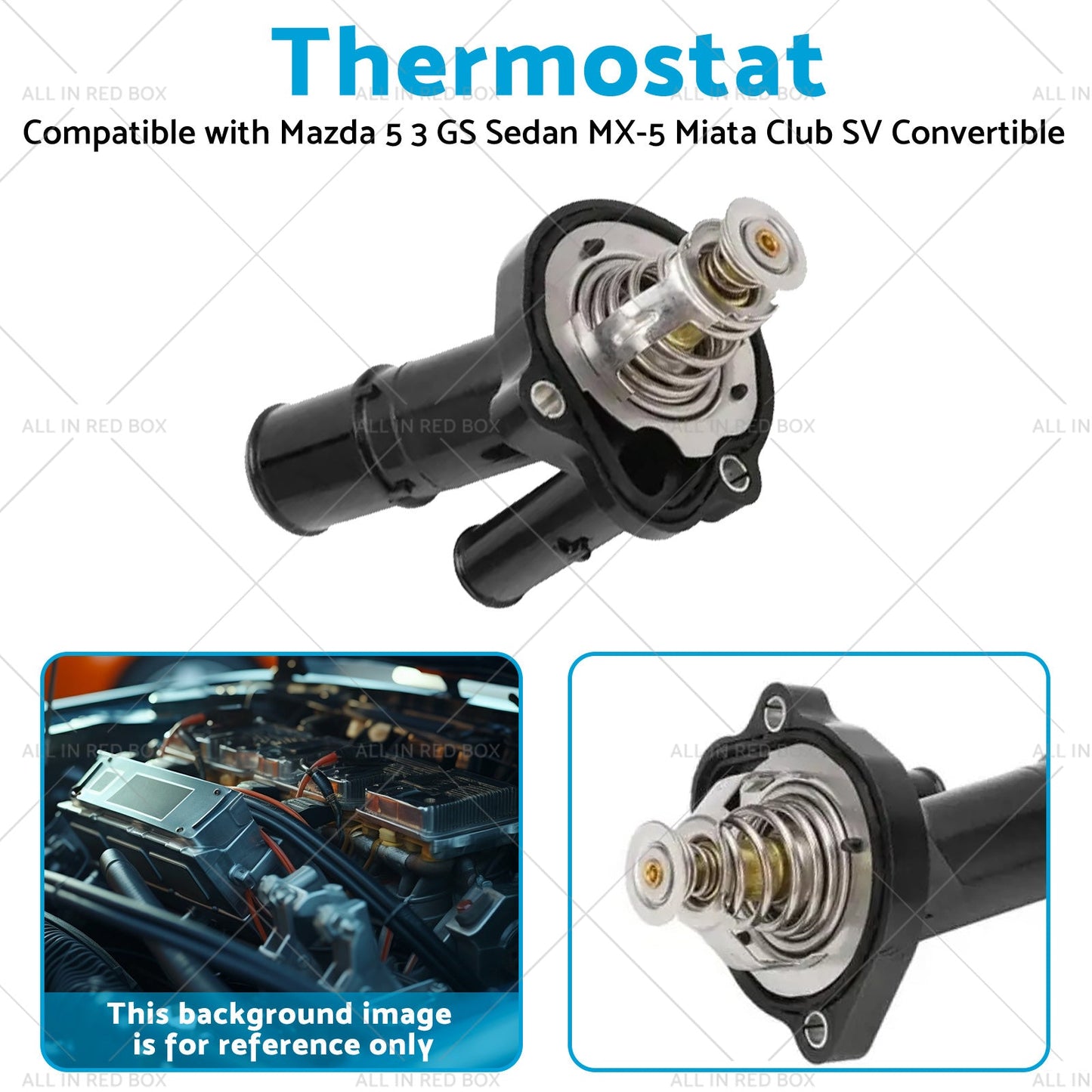 Thermostat Suitable for Mazda 5 3 GS Sedan MX-5 Miata Club SV Convertible 07-09-3