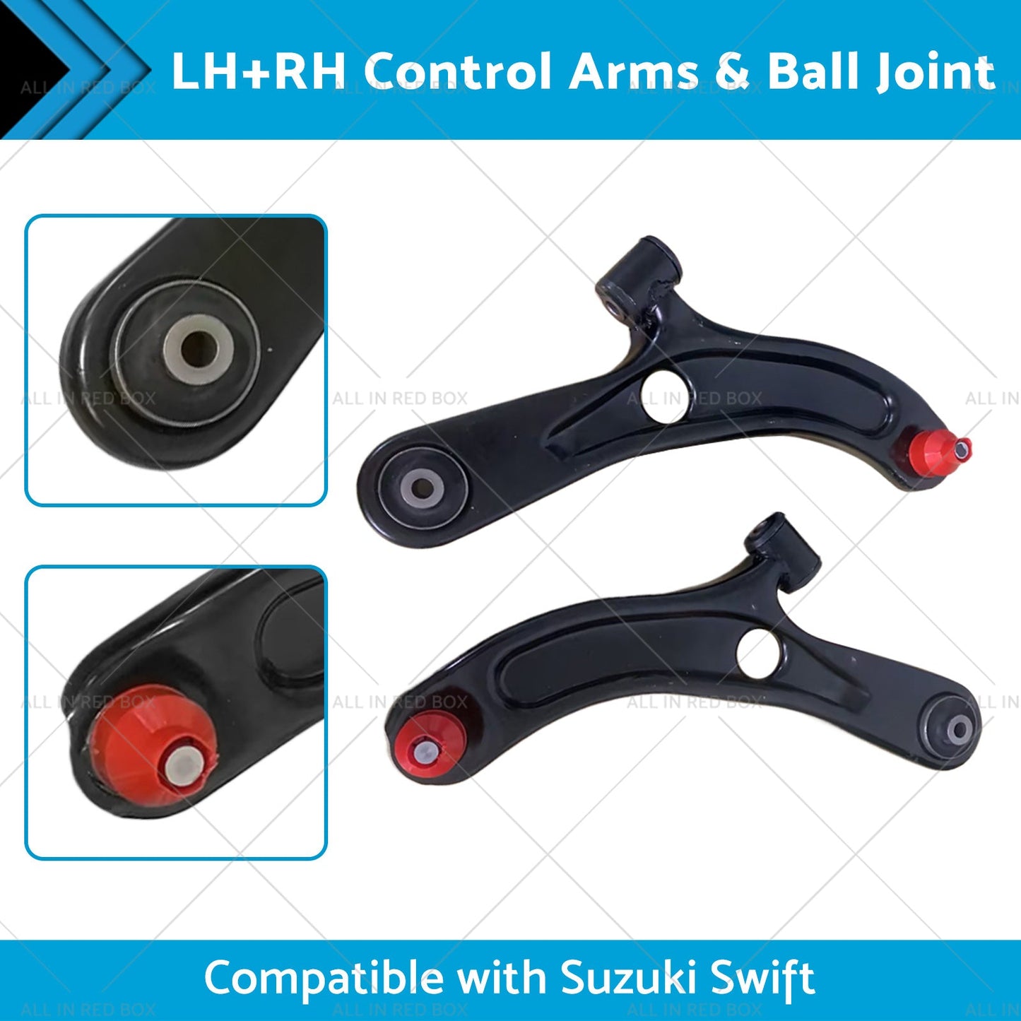 Pair Front Lower Control Arms  and  Ball Joint Suitable for Suzuki Swift 2005-2010-1